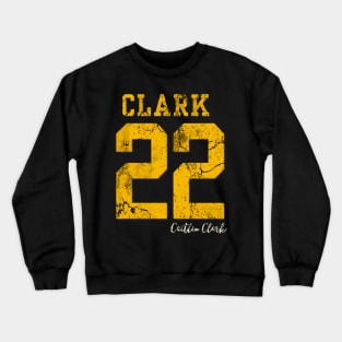 Distressed Clark 22 Caitlin Clark signature Crewneck Sweatshirt